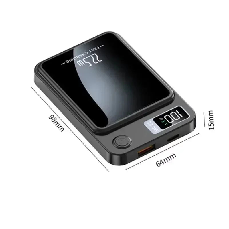 200000 mAh 22,5 W Chargeur sans fil magnétique Banque d'alimentation de charge rapide Batterie externe portable Adaptateur pour iPhone Huawei Samsung