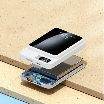 200000 mAh 22,5 W Chargeur sans fil magnétique Banque d'alimentation de charge rapide Batterie externe portable Adaptateur pour iPhone Huawei Samsung