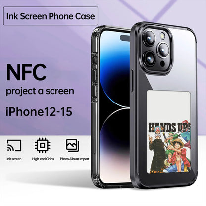 Écran d'affichage de 3,7 pouces E-lnk NFC pour étui de téléphone à projection d'écran sans fil pour iPhone 13 14 15 16