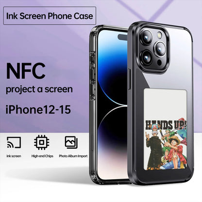 Écran d'affichage de 3,7 pouces E-lnk NFC pour étui de téléphone à projection d'écran sans fil pour iPhone 13 14 15 16