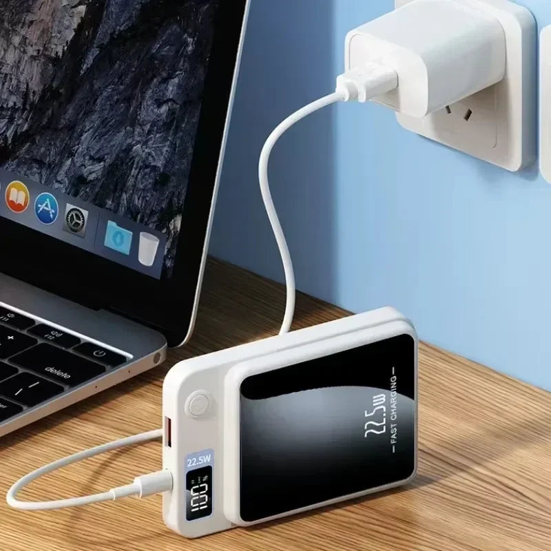 200000 mAh 22,5 W Chargeur sans fil magnétique Banque d'alimentation de charge rapide Batterie externe portable Adaptateur pour iPhone Huawei Samsung